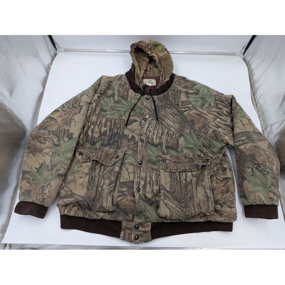 RedHead Other - Vintage Redhead Camo Jacket Coat Quilted Men's XXL 50/50 Cotton‎ Hood Realtree